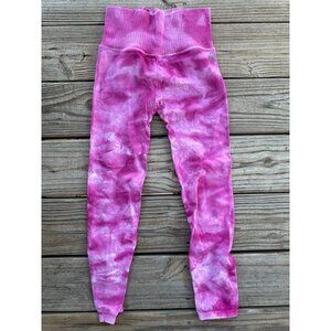 FP Movement Women's Hot Pink Tie Dye Size Small Crop‎ Leggings